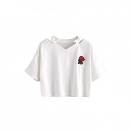 fancy  Cotton Crop-Top