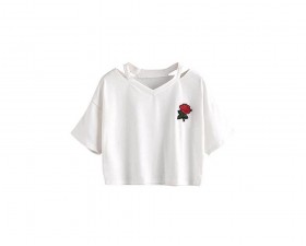 Women Solid Crop T-Shirt